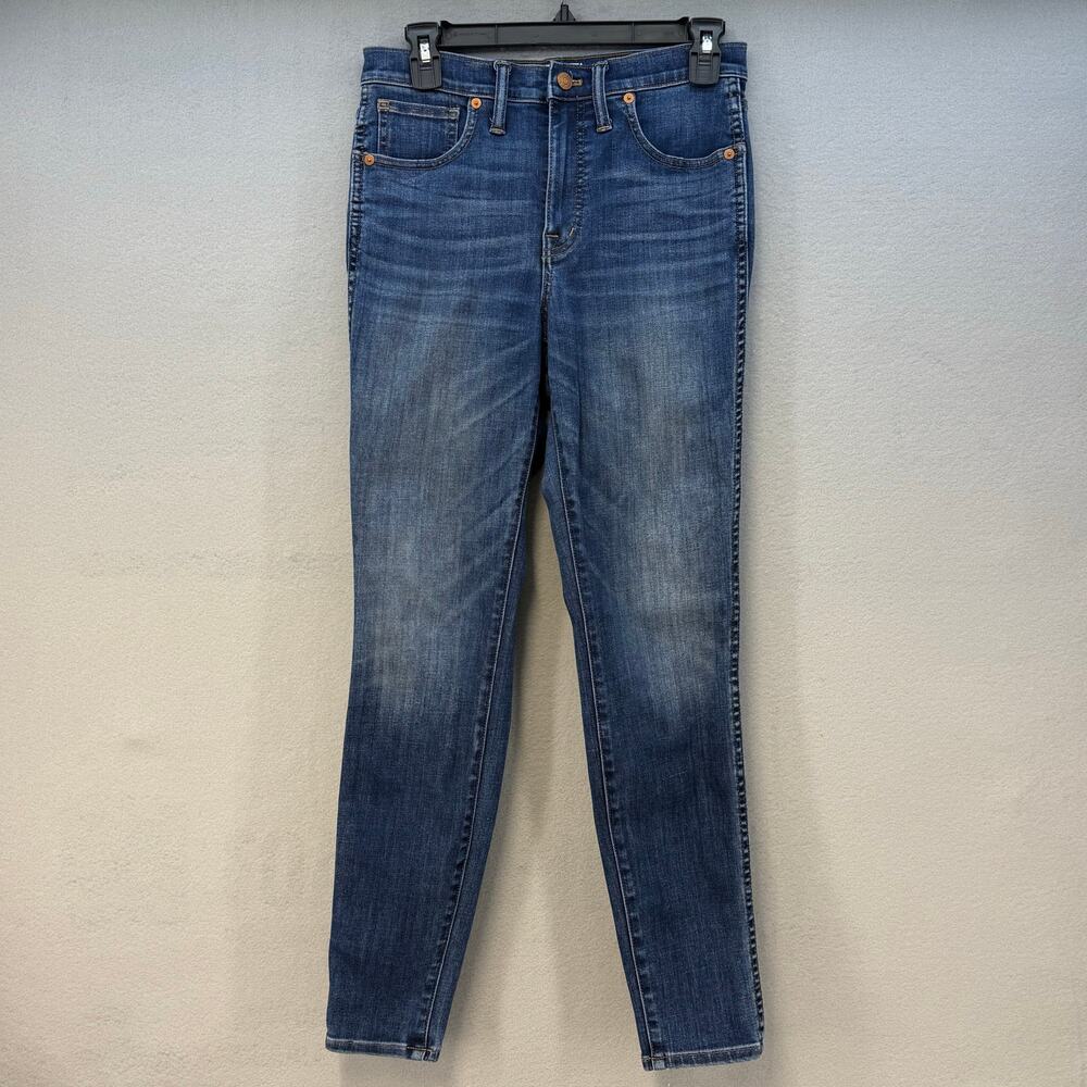 Madewell Jeans Women's 27 (4) Blue 10" High-Rise Skinny Preppy Minimalist